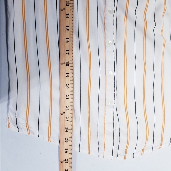 Midnight Sky Shirt Women Size Small  Stripes Long Sleeve - Picture 4 of 7